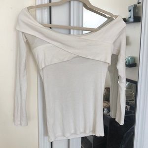 Off-the-shoulder blouse